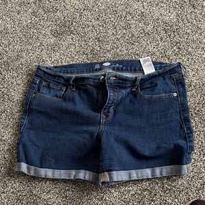 Old Navy Dark Blue Jean Shorts Only worn one time!!!